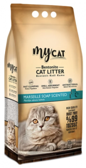 Mycat Bentonit Kalın Taneli Marsilya Sabun Kokulu 10 lt Kedi Kumu kullananlar yorumlar